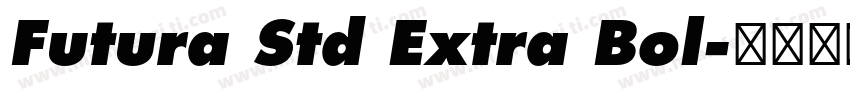 Futura Std Extra Bol字体转换